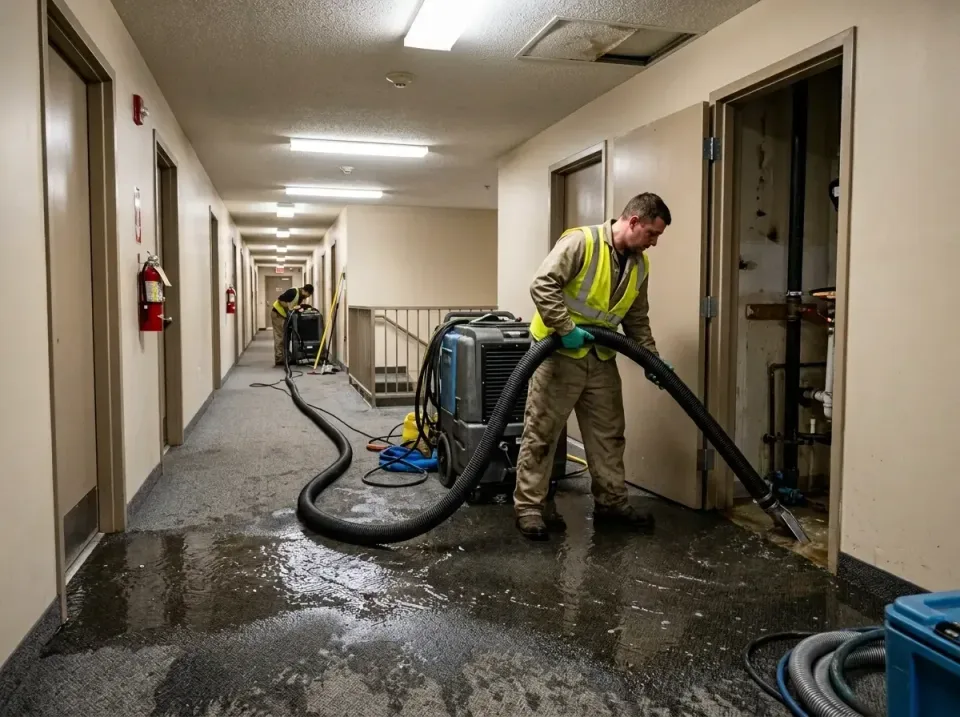 multi-unit-apartment-hallway-f-005 — frequently asked questions, Emergency Burst Pipe Water Extraction & Removal in Villa Gr…